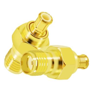 Imagem de CNARIO Adaptador Coaxial Sma Mcx Fêmea Para Macho, Conector Banhado A Ouro Wi-Fi/Antena/Rádio Bidirecional/Drone Fpv, 2 Peças
