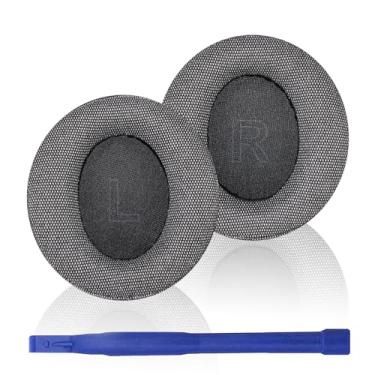 Imagem de Adhiper Almofadas De Substituição Para Fones Ouvido Anker Soundcore Life Q30/Q35, Linho Duráveis E Atualizadas, Com Espuma Viscoelástica Macia (Cinza)