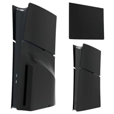 Imagem de MIKNEKE 5 Peças De Placas Frontais Para Ps5 Slim Disc E Digital Edition, Painéis Cobertura Acessórios Compatíveis Com Playstation 5, Substituição Protetoras (Preto Fosco)