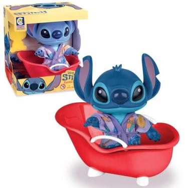 Imagem de Boneco Stitch Banho Divertido Disney Com Banheira - Cotiplas - Cotiplá