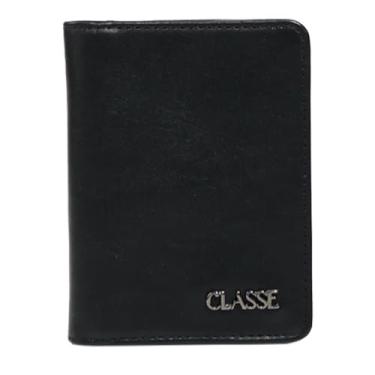 Imagem de Carteira Classe Couro Casual Masculina M253 (Preto, M)