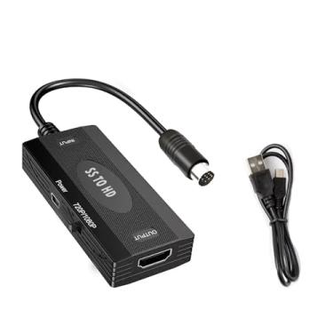 Imagem de DC 5V SS to HD Converter Adapter Native RGB Signal S-Video Input 1080P HDMI Output for Sega Saturn Game on 4K HD TVs
