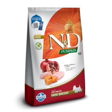 Imagem de N&D Pumpkin para Cães Adultos de Raças Mini e Pequenas Sabor Frango, Abóbora e Romã 2,5Kg