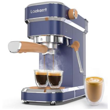 Imagem de Cafeteira Elétrica Expresso Automática 20Bar, Aço Inoxidável, 110v, LAEKERRT, Azul