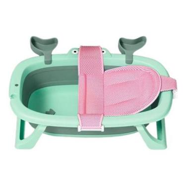 Imagem de Banheira Dobrável Leve Com Rede Que Mantém O Bebê Protegido - Tibaby, 