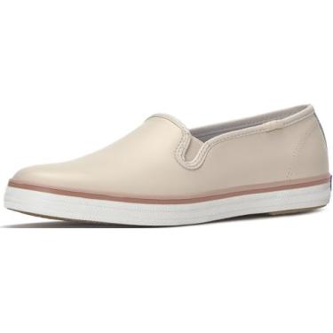 Imagem de Keds Tênis feminino Champion sem cadarço, Listra de couro blush Foxing, 37