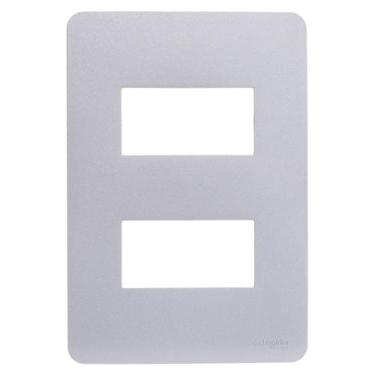 Imagem de Placa Orion 4x2 02 Modulos Gamma Silver - SCHNEIDER, Prata