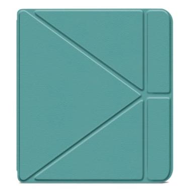 Imagem de HEISHAYU Capa para Kobo Libra 2 (2021)/Tolino Vision 6 (2021) eReader com função de repouso/ativação automática e fecho magnético, verde