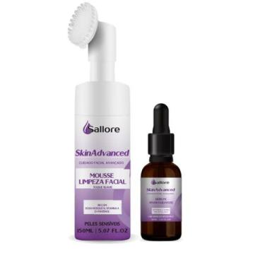 Imagem de Sallore Skin Advanced Mousse Limpeza Facial Pele Sensível e Sérum Anti