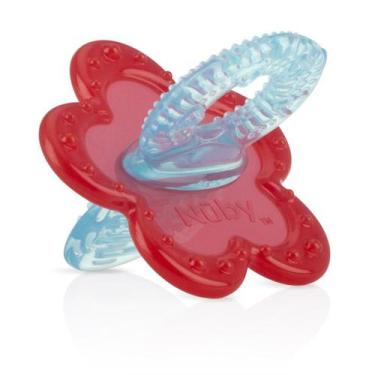 Imagem de Mordedor De Bebê Ultra Macio Silicone Com Estojo Higiênico - Nuby, Azu