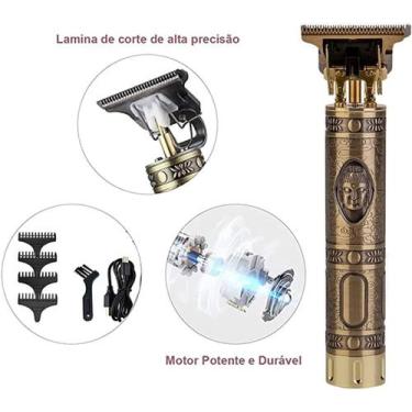 Imagem de Maquina Acabamento Recarregável Cabelo Barba Sem Fio Premium trimmer, 