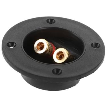 Imagem de TinkSky — Plugue subwoofer com conector de rosca redondo para caixa de alto-falante de 2 vias DIY (preto)