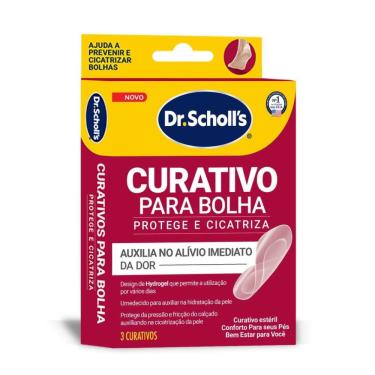 Imagem de Curativo Para Bolha Dr.Scholl's Protege e Cicatriza 3 Unidades