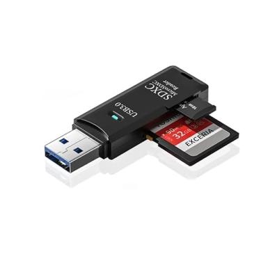Imagem de Leitor De Cartão Usb 3.0 Adaptador Micro Sd/Sdxc 5gbps Preto