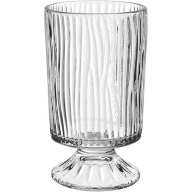 Imagem de VASO DECORATIVO ENFEITE CASA REDONDO HOME&CO COM PÉ VIDRO 17X10X10CM TRANSPARENTE