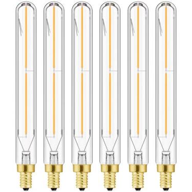 Imagem de Lâmpada LED longa Leools E12 T6 B11 Candelabro 4W 2700K 400LM, pacote 