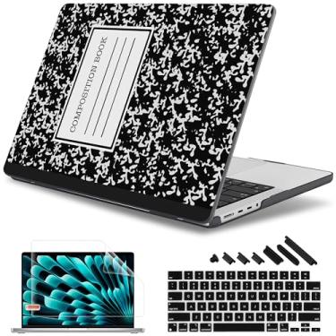 Imagem de May Chen Compatível com M3 MacBook Pro 16 A2991 M2 A2780 M1 A2485 Pro/Max com tela retina, compatível com Touch ID 2023 2022 2021, capa rígida com capa de teclado e protetor de tela, livro