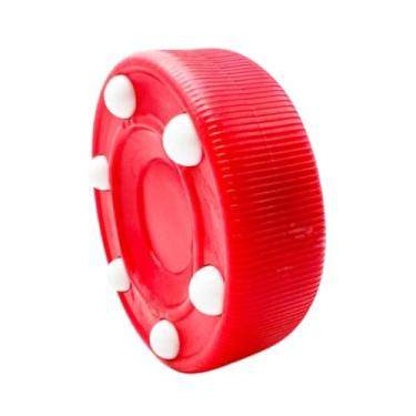 Imagem de YIJU Puck de hóquei, bola de treinamento de piso, rolo de gelo de rua, auxílio de treinamento para patinação de rolos, Vermelho