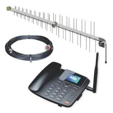 Imagem de Kit Celular Rural Mesa 4g Wifi Proeletronic C/ Cabo 15m - PROQUALIT