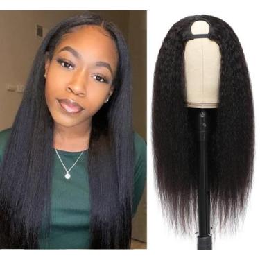 Imagem de Peruca em U Urbeauty Kinky Straight 30cm Remy Human Hair