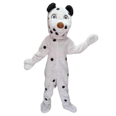 Imagem de Jade Fashion, Fantasia Cachorro Dálmata Mascote Pelúcia Adulto Unissex