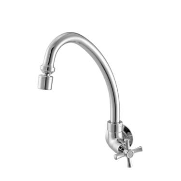 Imagem de Torneira para Cozinha de Parede Bica Móvel 1187 Linha Tetra Cromado Meber