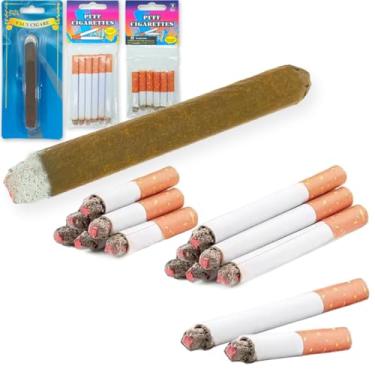 Imagem de Smatagee Cigarros Falsos Que Soltam Fumaça (6 + 6 Charutos De Meio Litro) Com Aparência Realista - Acessório Para Brincadeira, Fantasia Halloween, Filme, Aquecedor, Presente Divertido, Brinquedo Ino