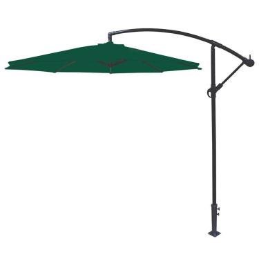 Imagem de Ombrelone Lateral Tramontina em aço e Poliéster Verde sem Base 2,7m 14999009