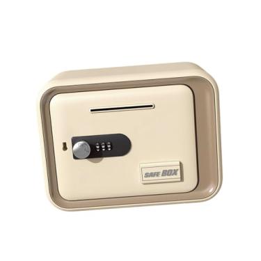 Imagem de ＫＬＫＣＭＳ Cofrinho com senha e chaves, grande capacidade, educacional, segurança, poupança, pote para ano novo, aniversário, feriado, enfeite de mesa, Kahka