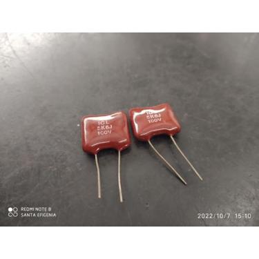 Imagem de 1x Capacitor Mica Prata 5,6nf/100v = 5k6/100v 5% Icl