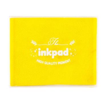 Imagem de GTLZLZ Bloco de tinta grande para carimbos de borracha, 12,7 cm x 10,16 cm almofada de carimbo de artesanato lavável para crianças, almofada de tinta de impressão digital para papel, scrapbooking