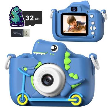 Imagem de Câmera infantil Teslahero Digital Video 48MP 1080P azul +3Y