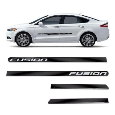 Imagem de Friso Lateral Largo Fusion 2005 a 2020 Kit Black (Preto Brilhante) Ade