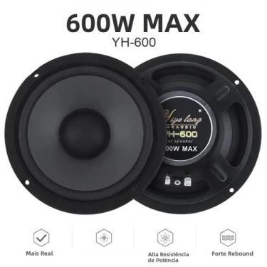 Imagem de Sistema De Som Estéreo Coaxial Para Carro De 600W 6.5 Polegadas, 500W 