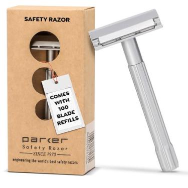 Imagem de Barbeador de segurança Parker SoloEdge Single Edge com 100 lâminas - P
