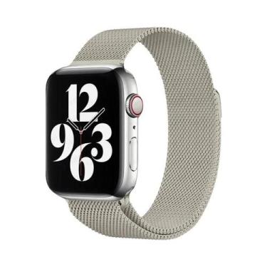 Imagem de Pulseira De Metal Milanese Loop De 44mm 40mm 45mm 41mm Para Apple Watc
