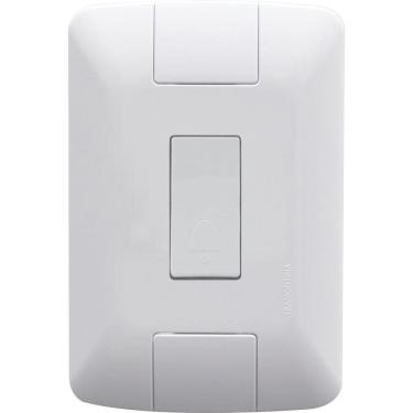 Imagem de Conjunto 4x2 Com 1 Pulsador Campainha Tramontina Aria 6 A 250 V Branco Tramontina