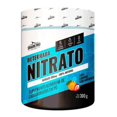 Imagem de Nitrato de Beterraba Pote 300g Laranja Com Morango Shark Pro