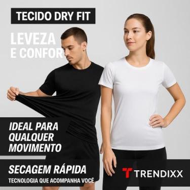 Imagem de Kit 2 Camisetas Masculina Dry Manga Curta Proteção UV Sporte - Trendix
