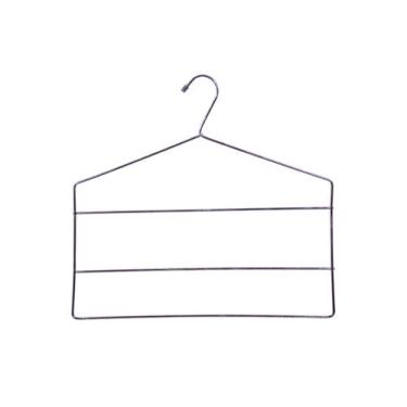 Imagem de Cabide Calça Triplo Aço Cromado Metal Calceiro Adulto - valemixxhome