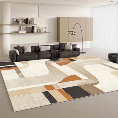 Imagem de Tapetes decorativos geométricos luxuosos para sala de estar, estilo carpete, para sofás e pisos laterais, macios para quarto (180 x 260 cm (70 x 101 pol.)/hxx-250730000553)