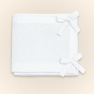 Imagem de Tela Protetora de Berço Respirável 2 Lados em Tricot de Algodão Sustentável Branco 1,45m – Aime Baby – Compatível com Berço de Grades Ripadas