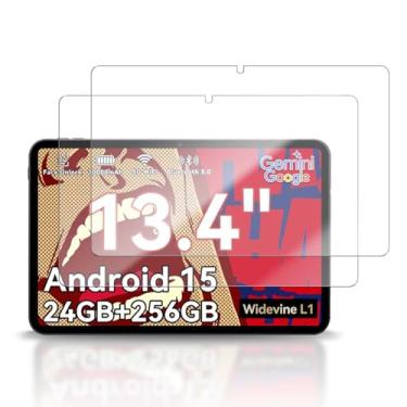 Imagem de YAJOJO Pacote com 2 protetores de tela para tablet TABWEE T60 Pro de 13,4 polegadas, vidro temperado de dureza 9H para TABWEE T60 pro, antiarranhões, sem bolhas, clareza HD