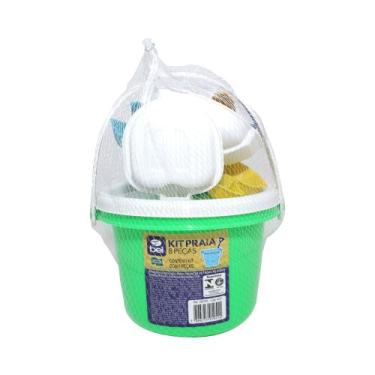 Imagem de Kit Baldinho de Praia com 8 Peças Cores Sortidas Bel, Único