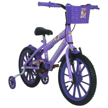 Imagem de Bicicleta Aro 16 Com Cesta MTB Aço Carbono Sweet Girl Lilas - Mormaii