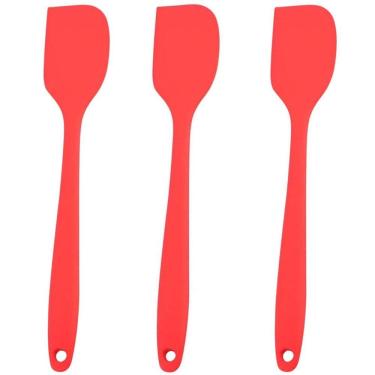 Imagem de Espatula De Silicone Vermela Grande Kit 03 Un