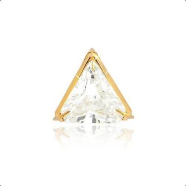 Imagem de Ponto de Luz Ouro 18k Galeria Com Zircônia 7mm  - Dream Factory Jóias