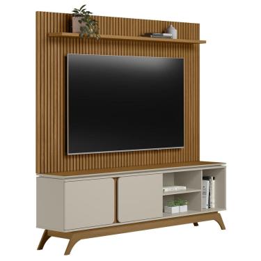 Imagem de Painel TV 75 Pol Benty e Rack Bancada 200cm Nice Nature/Off L06 - Mpozenato