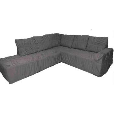 Imagem de Capa de Sofa Para Canto Chaise Em Malha Gel Elasticada (Sala, Decoraçã