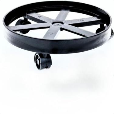 Imagem de Suporte Com Rodinha VersáTil - Para BotijãO De GáS, Vasos & Rodinhas Para Moveis - Base Apoio Resistente Carrinho Para Plantas(SUPORTE BOTIJÃO PRETO 5 UNID)